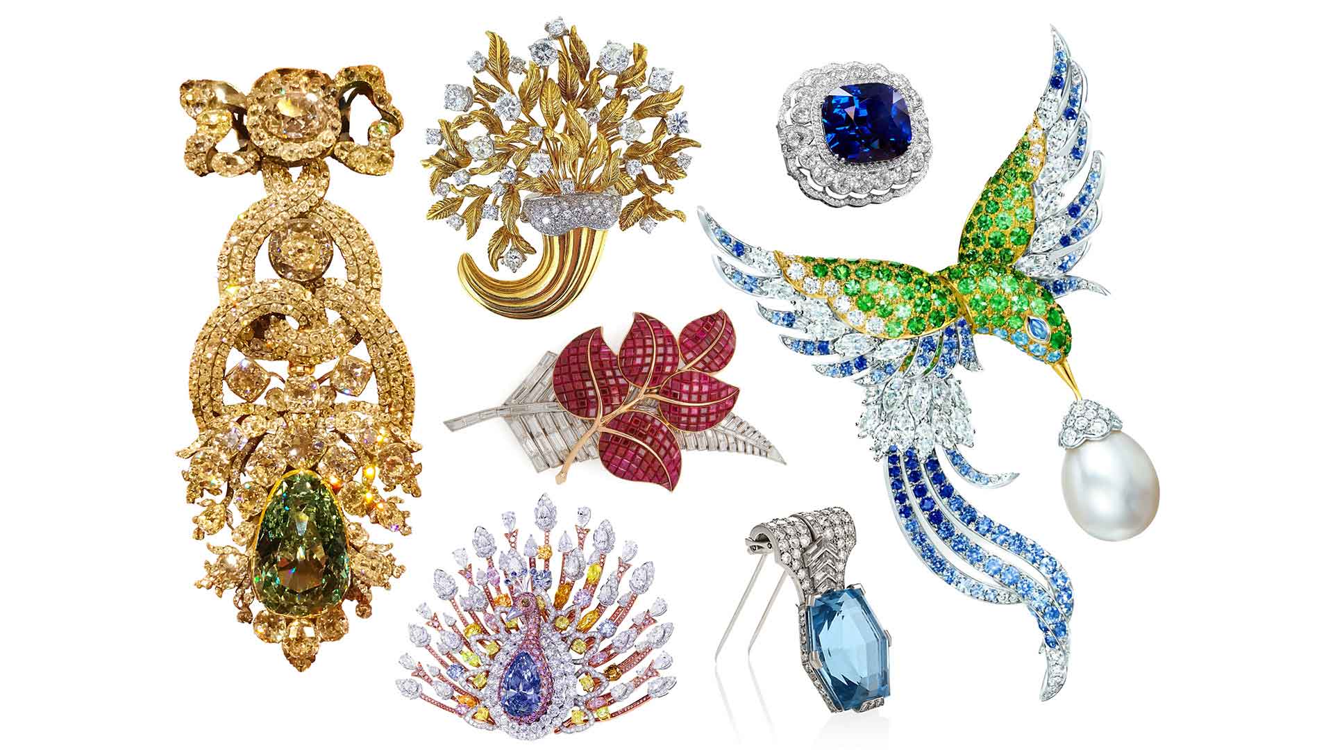 King Pins: History, artistry and rare gemstones bloom in radiant harmony in these celebrated brooches